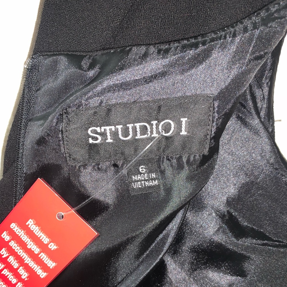 Studio I - Formal Knee Length Black Dress - Size 6 - Picture 10 of 10